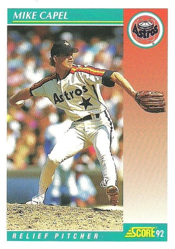 #687 Mike Capel - Houston Astros - 1992 Score Baseball