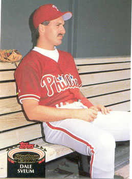 #687 Dale Sveum - Philadelphia Phillies - 1992 Stadium Club Baseball