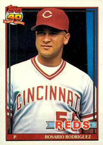 #688 Rosario Rodriguez - Cincinnati Reds - 1991 Topps Baseball