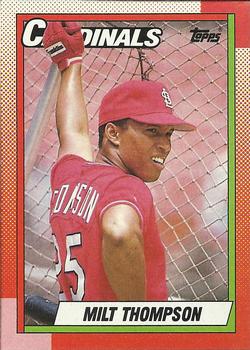 #688 Milt Thompson - St. Louis Cardinals - 1990 Topps Baseball