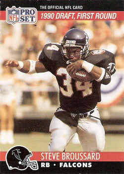 #688 Steve Broussard - Atlanta Falcons - 1990 Pro Set Football