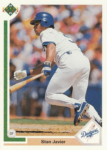 #688 Stan Javier - Los Angeles Dodgers - 1991 Upper Deck Baseball
