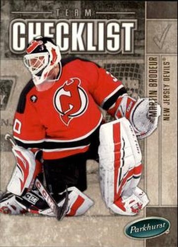 #688 Martin Brodeur - New Jersey Devils - 2005-06 Parkhurst Hockey