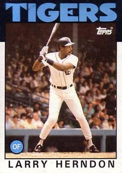 #688 Larry Herndon - Detroit Tigers - 1986 Topps Baseball