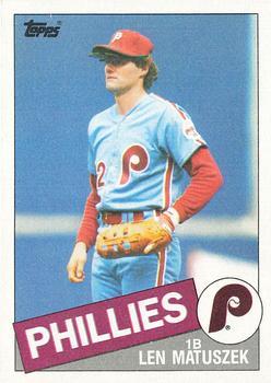 #688 Len Matuszek - Philadelphia Phillies - 1985 Topps Baseball