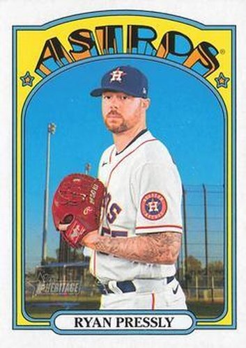 #688 Ryan Pressly - Houston Astros - 2021 Topps Heritage Baseball