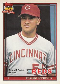#688 Rosario Rodriguez - Pittsburgh Pirates - 1991 O-Pee-Chee Baseball