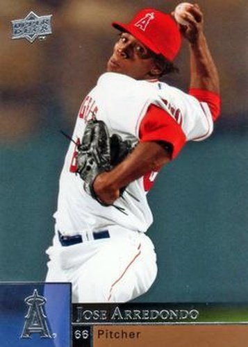 #689 Jose Arredondo - Los Angeles Angels - 2009 Upper Deck Baseball