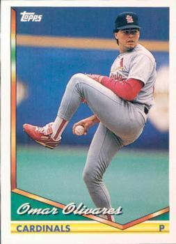 #689 Omar Olivares - St. Louis Cardinals - 1994 Topps Baseball