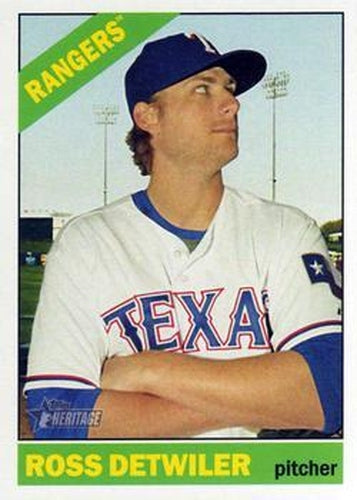 #689 Ross Detwiler - Texas Rangers - 2015 Topps Heritage Baseball