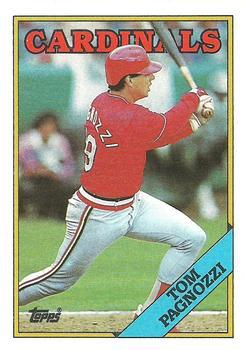 #689 Tom Pagnozzi - St. Louis Cardinals - 1988 Topps Baseball