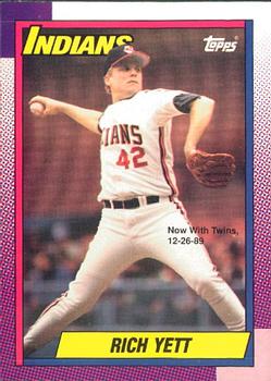 #689 Rich Yett - Minnesota Twins - 1990 O-Pee-Chee Baseball