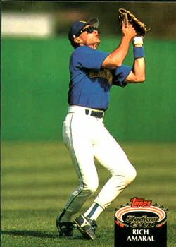 #689 Rich Amaral - Seattle Mariners - 1992 Stadium Club Baseball