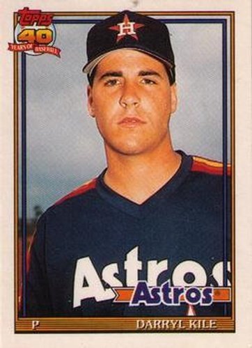 #68T Darryl Kile - Houston Astros - 1991 Topps Traded Baseball