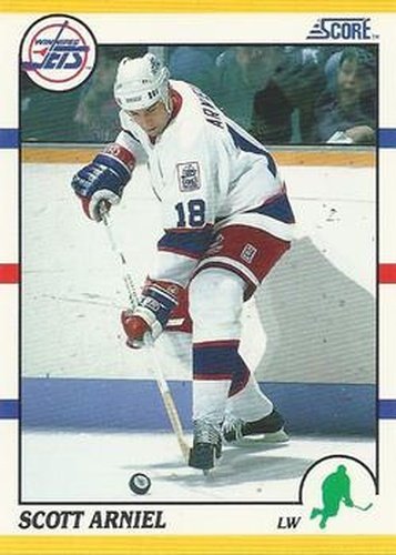 #68T Scott Arniel - Winnipeg Jets - 1990-91 Score Rookie and Traded Hockey