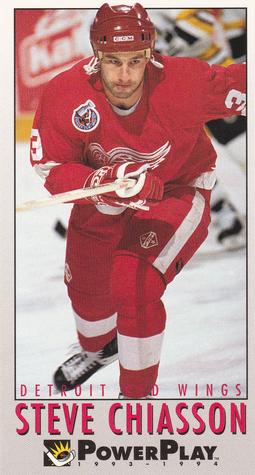 #68 Steve Chiasson - Detroit Red Wings - 1993-94 Fleer PowerPlay Hockey
