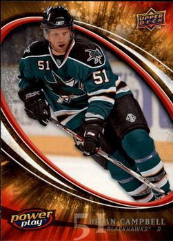 #68 Brian Campbell - Chicago Blackhawks - 2008-09 Upper Deck Power Play Box Set Hockey