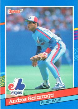 #68 Andres Galarraga - Montreal Expos - 1991 Donruss Baseball