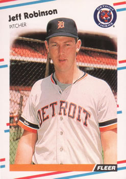 #68 Jeff Robinson - Detroit Tigers - 1988 Fleer Baseball