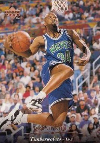 #68 Isaiah Rider - Minnesota Timberwolves - 1995-96 Upper Deck Basketball