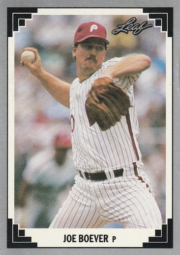 #68 Joe Boever - Philadelphia Phillies - 1991 Leaf Baseball