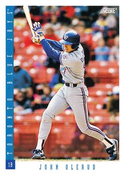 #68 John Olerud - Toronto Blue Jays - 1993 Score Baseball