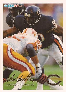 #68 Alonzo Spellman - Chicago Bears - 1994 Fleer Football