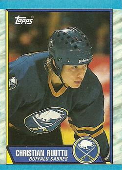 #68 Christian Ruuttu - Buffalo Sabres - 1989-90 Topps Hockey