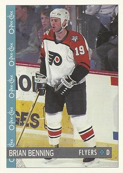 #68 Brian Benning - Philadelphia Flyers - 1992-93 O-Pee-Chee Hockey