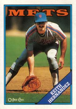 #68 Keith Hernandez - New York Mets - 1988 O-Pee-Chee Baseball