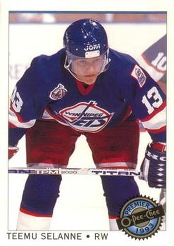 #68 Teemu Selanne - Winnipeg Jets - 1992-93 O-Pee-Chee Premier Hockey