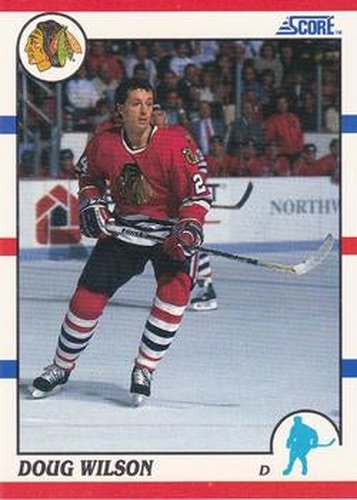#68 Doug Wilson - Chicago Blackhawks - 1990-91 Score Hottest and Rising Stars Hockey