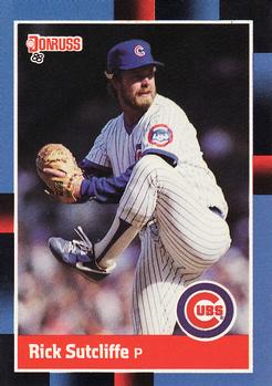 #68 Rick Sutcliffe - Chicago Cubs - 1988 Donruss Baseball