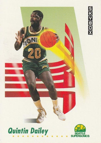 #268 Quintin Dailey - Seattle SuperSonics - 1991-92 SkyBox Basketball