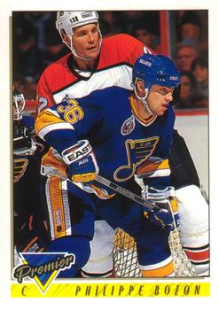 #68 Philippe Bozon - St. Louis Blues - 1993-94 O-Pee-Chee Premier Hockey
