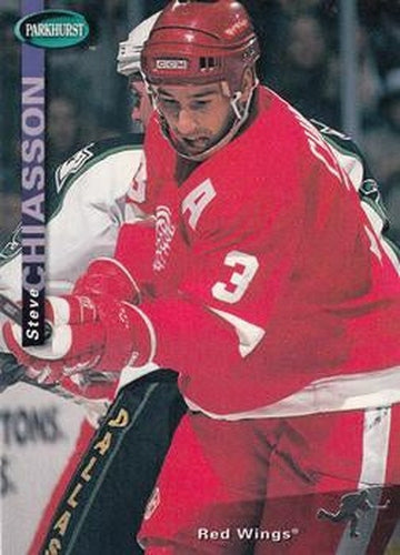 #68 Steve Chiasson - Detroit Red Wings - 1994-95 Parkhurst Hockey
