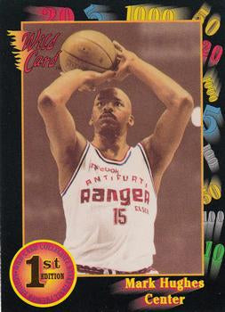 #68 Mark Hughes - Michigan Wolverines - 1991-92 Wild Card Basketball