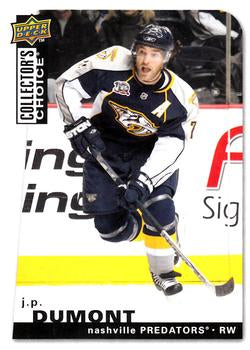 #68 J.P. Dumont - Nashville Predators - 2008-09 Collector's Choice Hockey