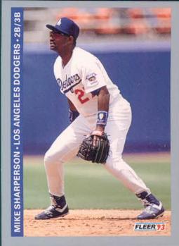 #68 Mike Sharperson - Los Angeles Dodgers - 1993 Fleer Baseball