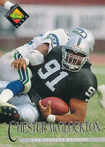 #68 Chester McGlockton - Los Angeles Raiders - 1994 Pro Line Live Football