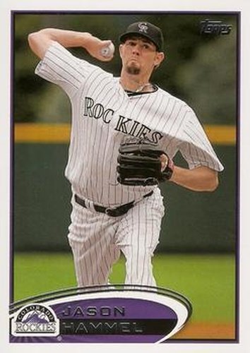 #68 Jason Hammel - Colorado Rockies - 2012 Topps Baseball