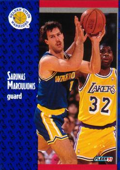 #68 Sarunas Marciulionis - Golden State Warriors - 1991-92 Fleer Basketball