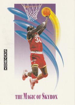 #568 Hakeem Olajuwon - Houston Rockets - 1991-92 SkyBox Basketball