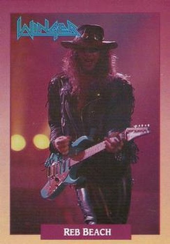 #68 Reb Beach - 1991 Brockum Rock Cards