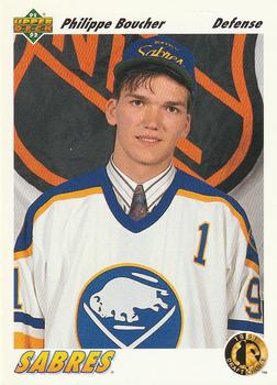 #68 Philippe Boucher - Buffalo Sabres - 1991-92 Upper Deck Hockey