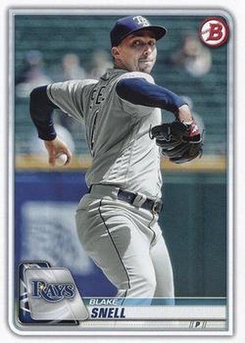 #68 Blake Snell - Tampa Bay Rays - 2020 Bowman Baseball
