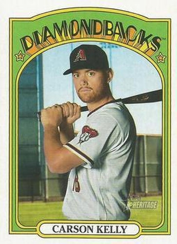 #68 Carson Kelly - Arizona Diamondbacks - 2021 Topps Heritage Baseball