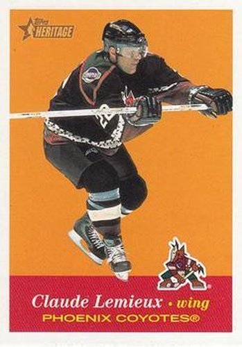 #68 Claude Lemieux - Phoenix Coyotes - 2001-02 Topps Heritage Hockey