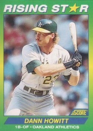 #68 Dann Howitt - Oakland Athletics - 1992 Score 100 Rising Stars Baseball