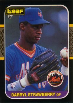 #68 Darryl Strawberry - New York Mets - 1987 Leaf Baseball